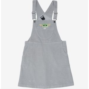 Grogu Embroidered Corduroy Skirt Overall Size XL